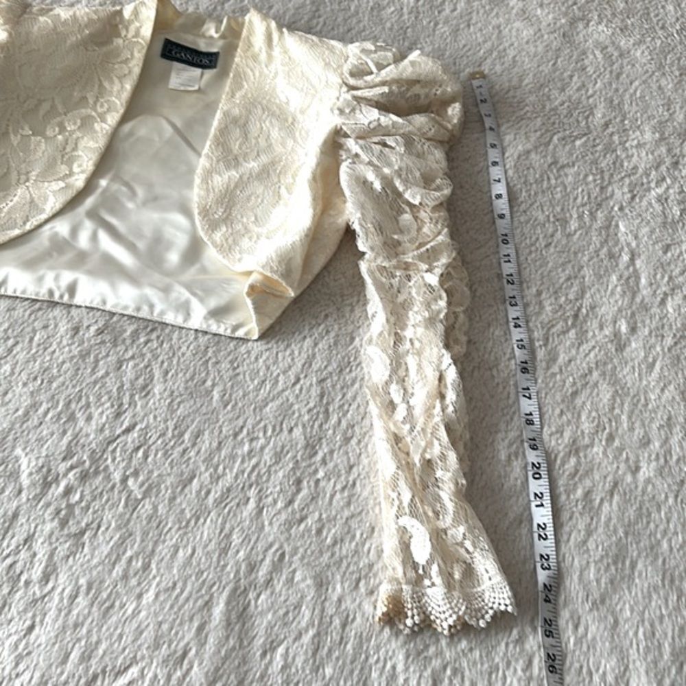 Vintage Gantos cropped lace bubble sleeve jacket - Picture 16 of 16